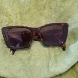 New Prada Tortoiseshell Square Sunglasses with Dark Lenses Never Used..